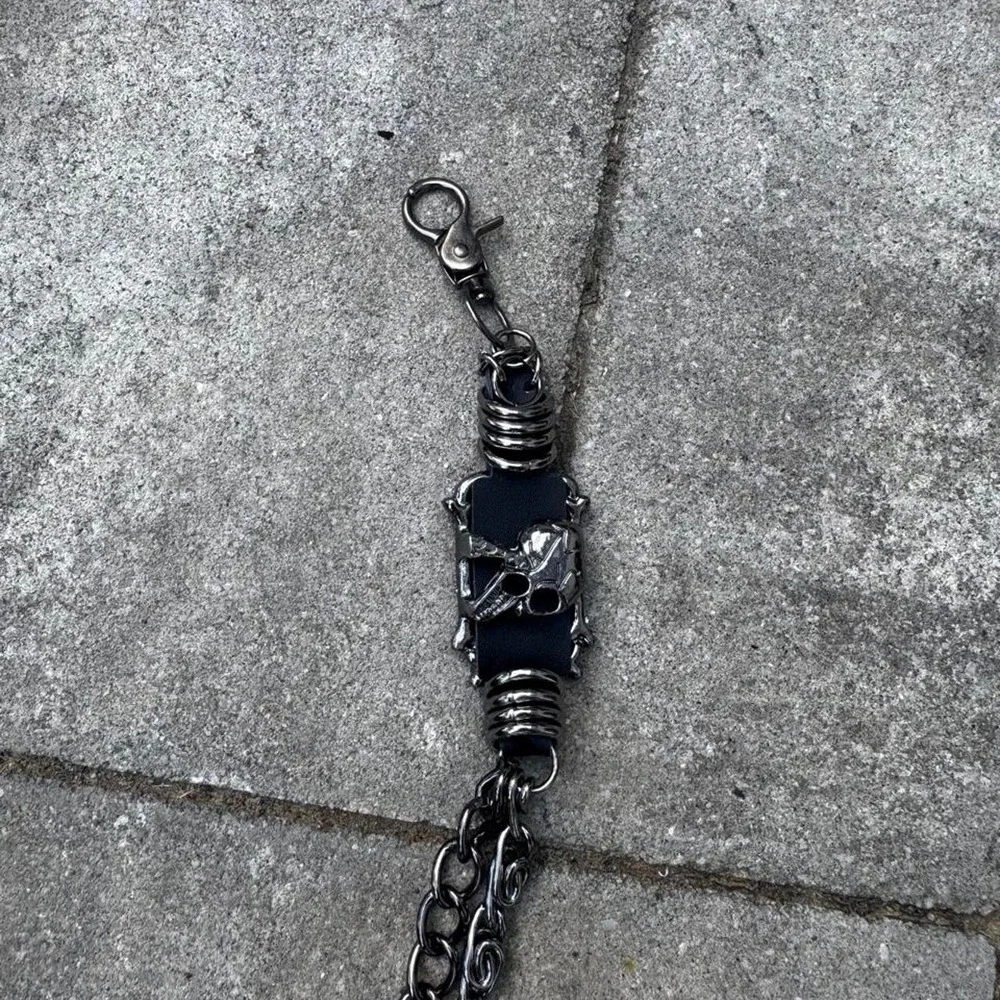 Black Skull Wallet Chain